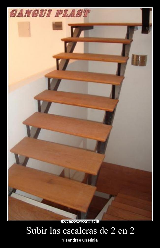 Subir las escaleras de 2 en 2 -