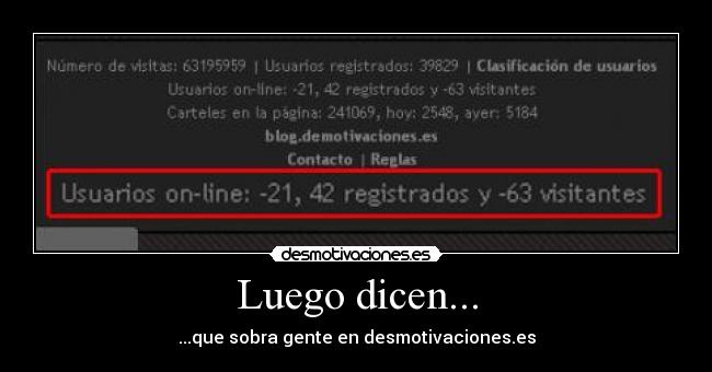Luego dicen... - 