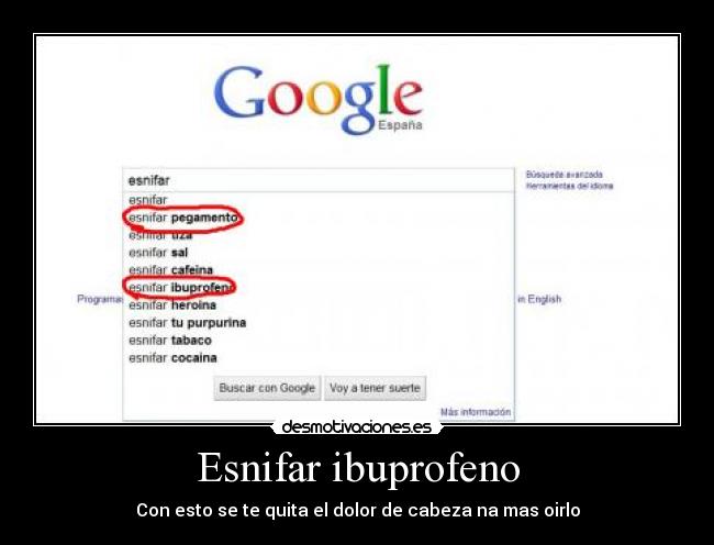 Esnifar ibuprofeno - Con esto se te quita el dolor de cabeza na mas oirlo
