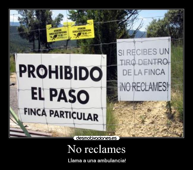 carteles reclamar desmotivaciones