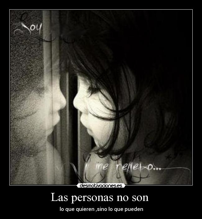 Las personas no son -