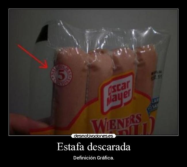 Estafa descarada - Definición Gráfica.