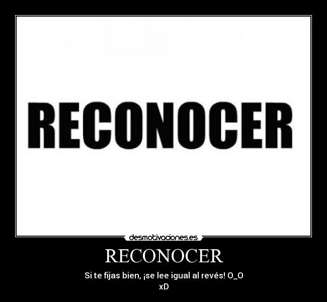 RECONOCER -