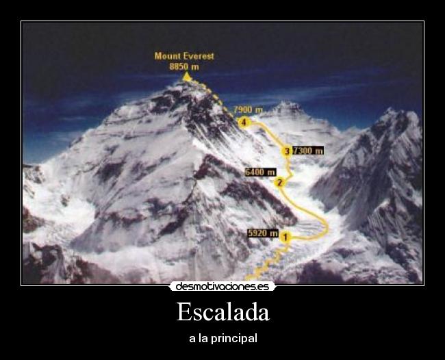 carteles escalada principal desmotivaciones