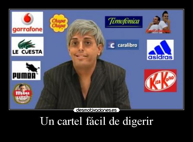 Un cartel fácil de digerir -