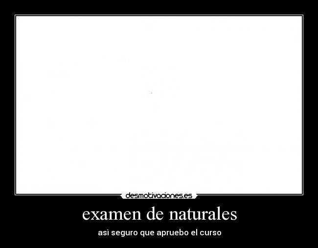 examen de naturales - asì seguro que apruebo el curso