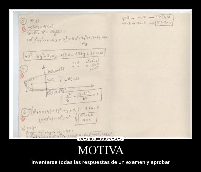 carteles clase examen motiva desmotivaciones