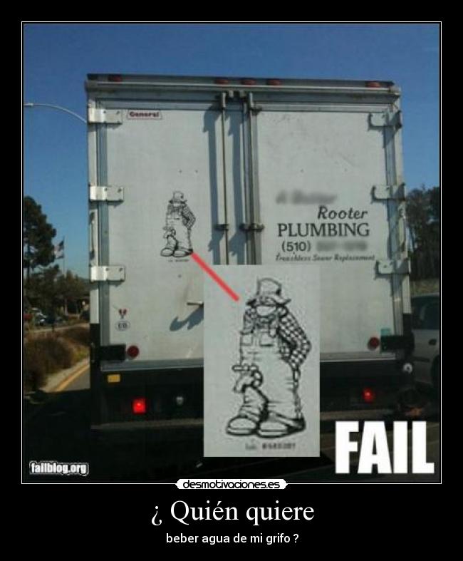 ¿ Quién quiere - beber agua de mi grifo ?