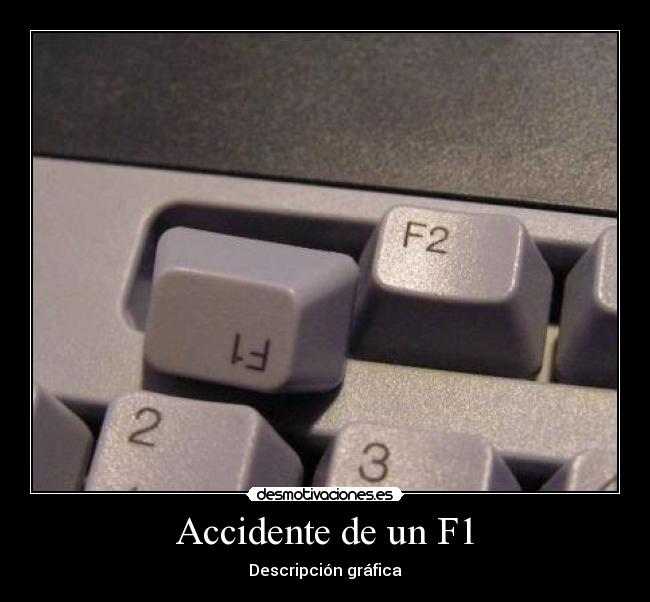 Accidente de un F1 - 