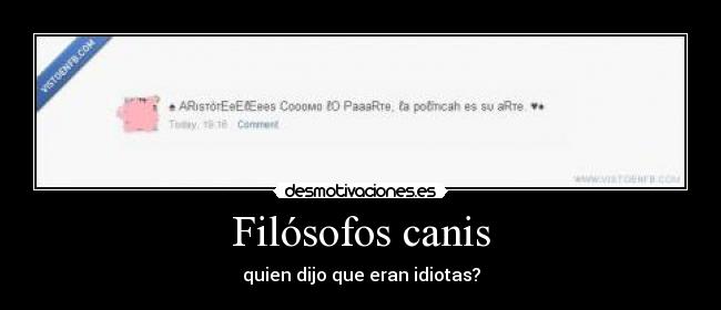 Filósofos canis -