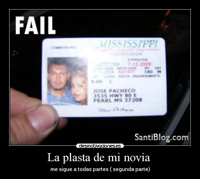 La plasta de mi novia -