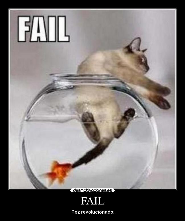 FAIL - Pez revolucionado.