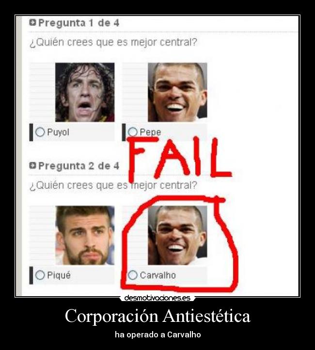 Corporación Antiestética - ha operado a Carvalho