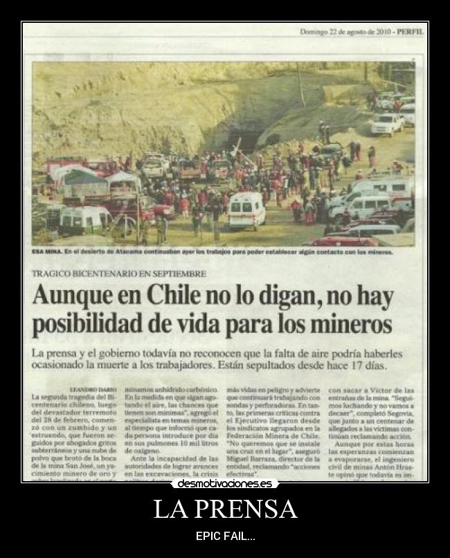 LA PRENSA - EPIC FAIL...