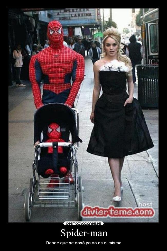 carteles spider-man familia desmotivaciones