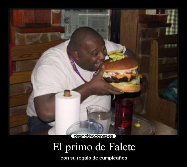 El primo de Falete - con su regalo de cumpleaños