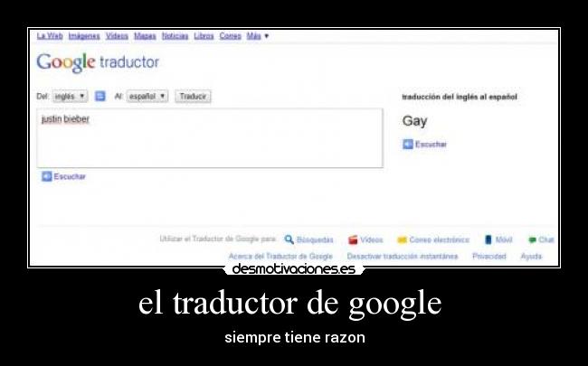 el traductor de google  - 