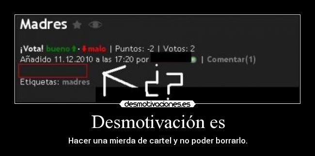 Desmotivación es -