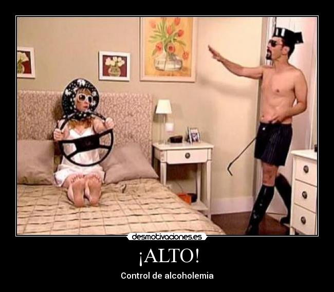 ¡ALTO! - Control de alcoholemia