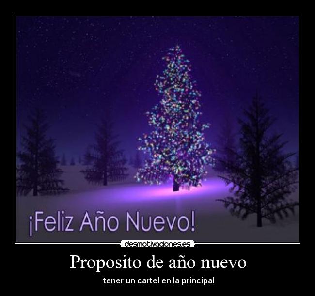 Proposito de año nuevo -
