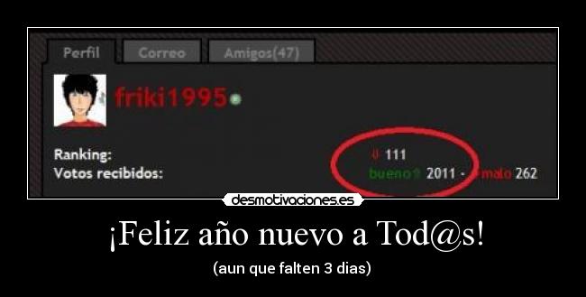 ¡Feliz año nuevo a Tod@s! -