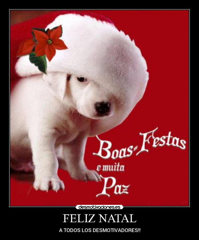FELIZ NATAL - A TODOS LOS DESMOTIVADORES!!