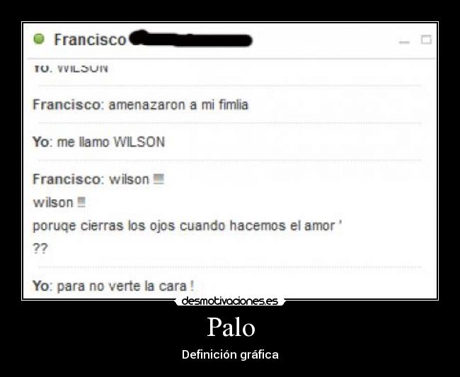 Palo - Definición gráfica