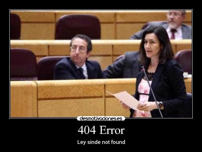 404 Error - Ley sinde not found