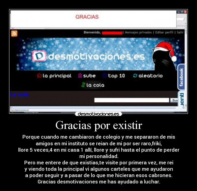 Gracias por existir -