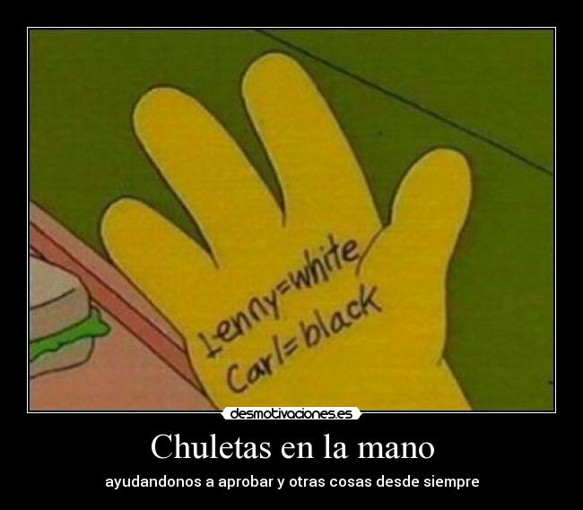 Chuletas en la mano -