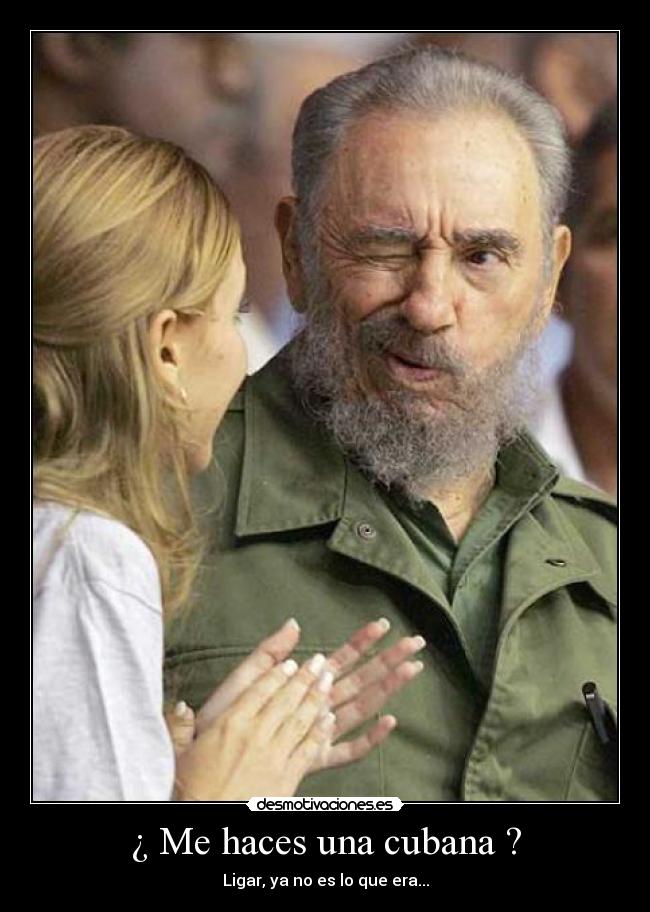 ¿ Me haces una cubana ? - Ligar, ya no es lo que era...
