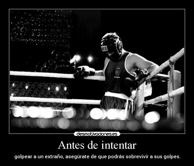 Antes de intentar -