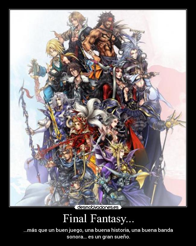 carteles final fantasy desmotivaciones