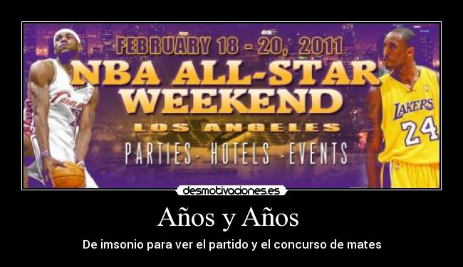 Años y Años - De imsonio para ver el partido y el concurso de mates