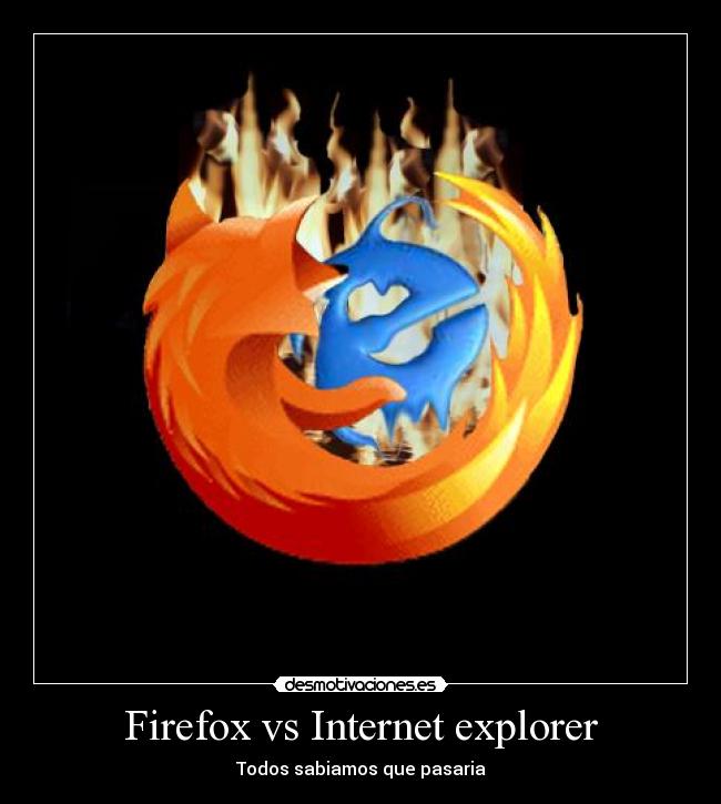 Firefox vs Internet explorer -