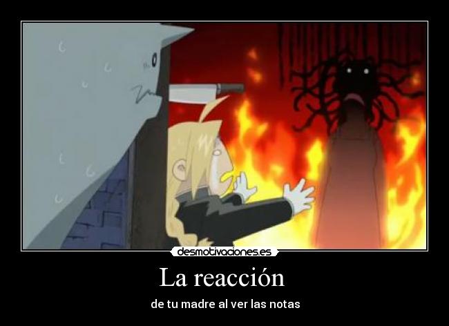 La reacción -
