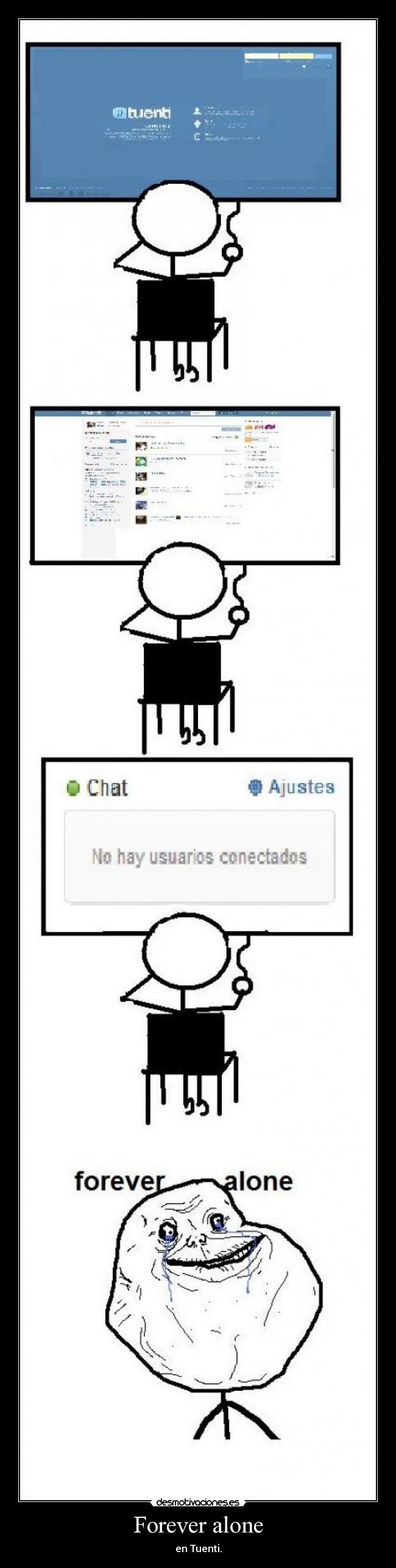 Forever alone - en Tuenti.