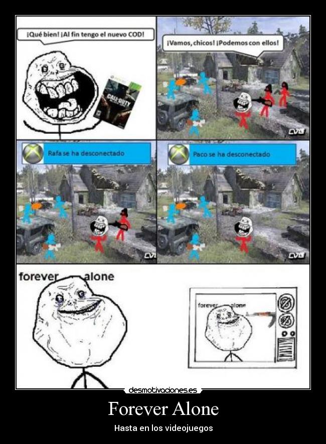 carteles larane19 forever alone desmotivaciones