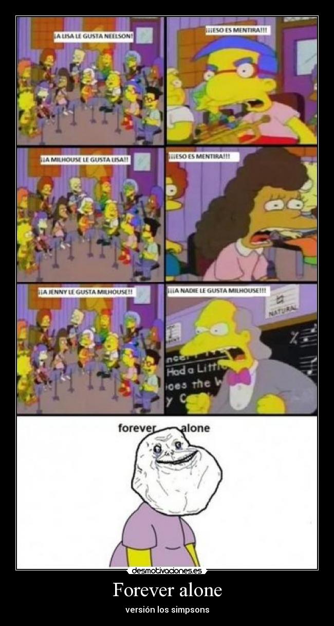 Forever alone - versión los simpsons