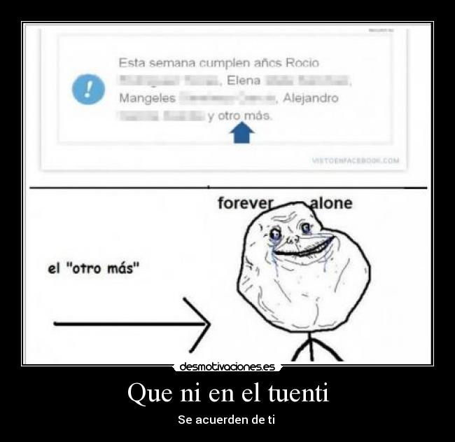 Que ni en el tuenti - 