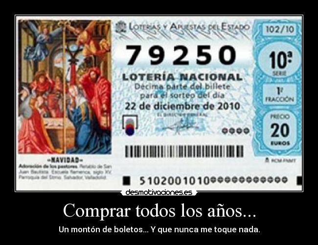 Comprar todos los años... - 