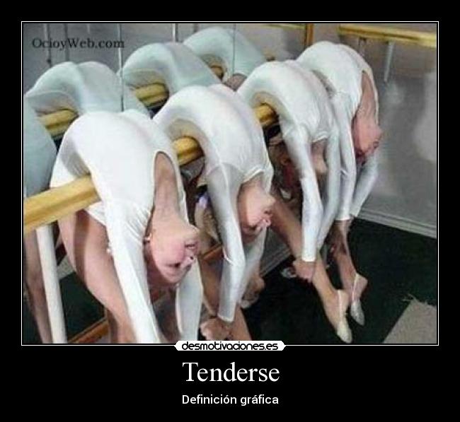 Tenderse - Definición gráfica