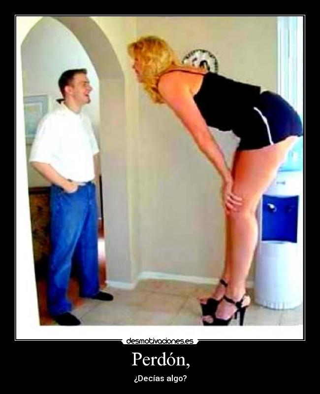 Perdón, - ¿Decías algo?