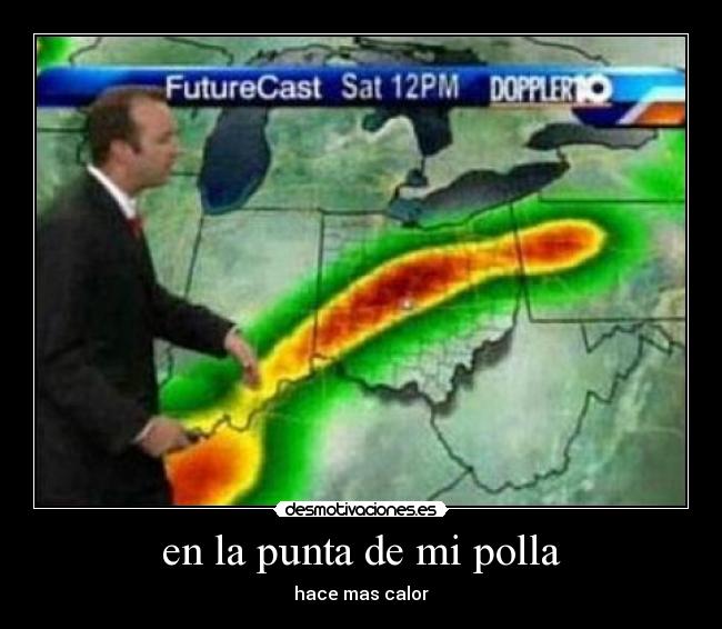 en la punta de mi polla -