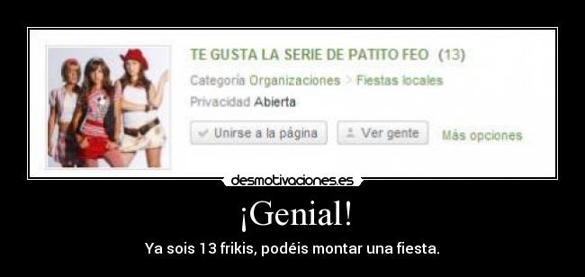 carteles frikis patito feo desmotivaciones