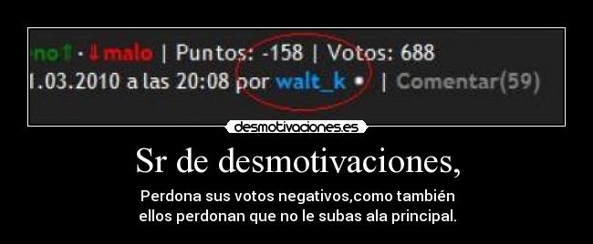 Sr de desmotivaciones, - 