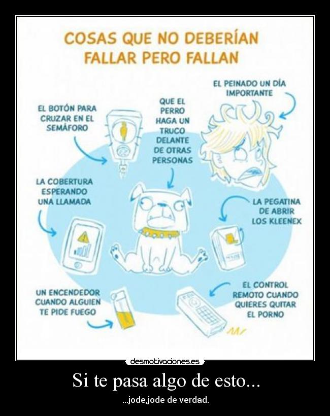 Si te pasa algo de esto... -