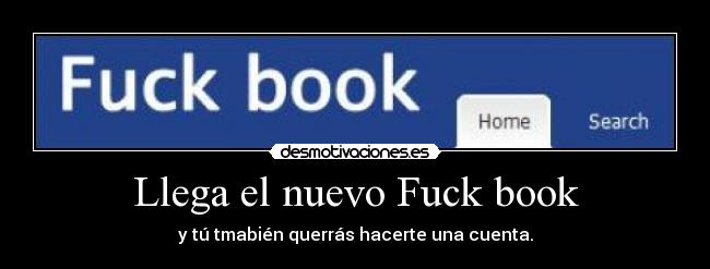 Llega el nuevo Fuck book - y tú tmabién querrás hacerte una cuenta.