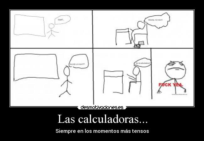 Las calculadoras... - 