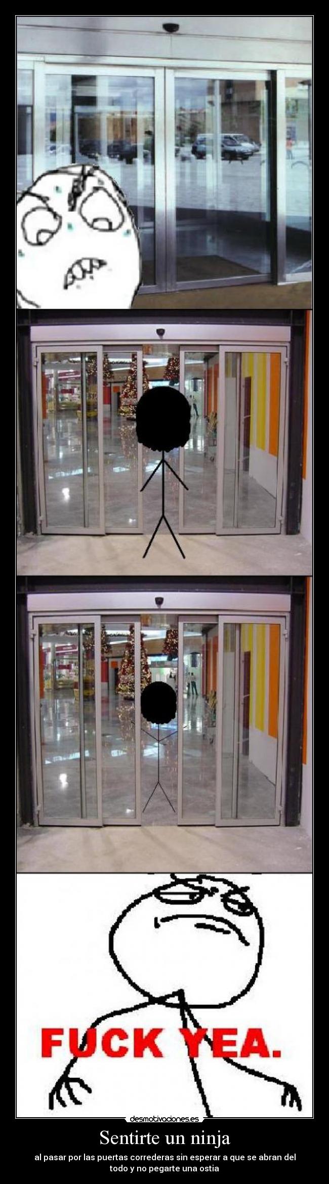 carteles ninja puertas fuck yeah desmotivaciones